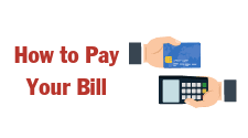 Icon that says How to Pay Your Bill. It is used on the website as a button for finding instructions on ways to pay your electric bill.