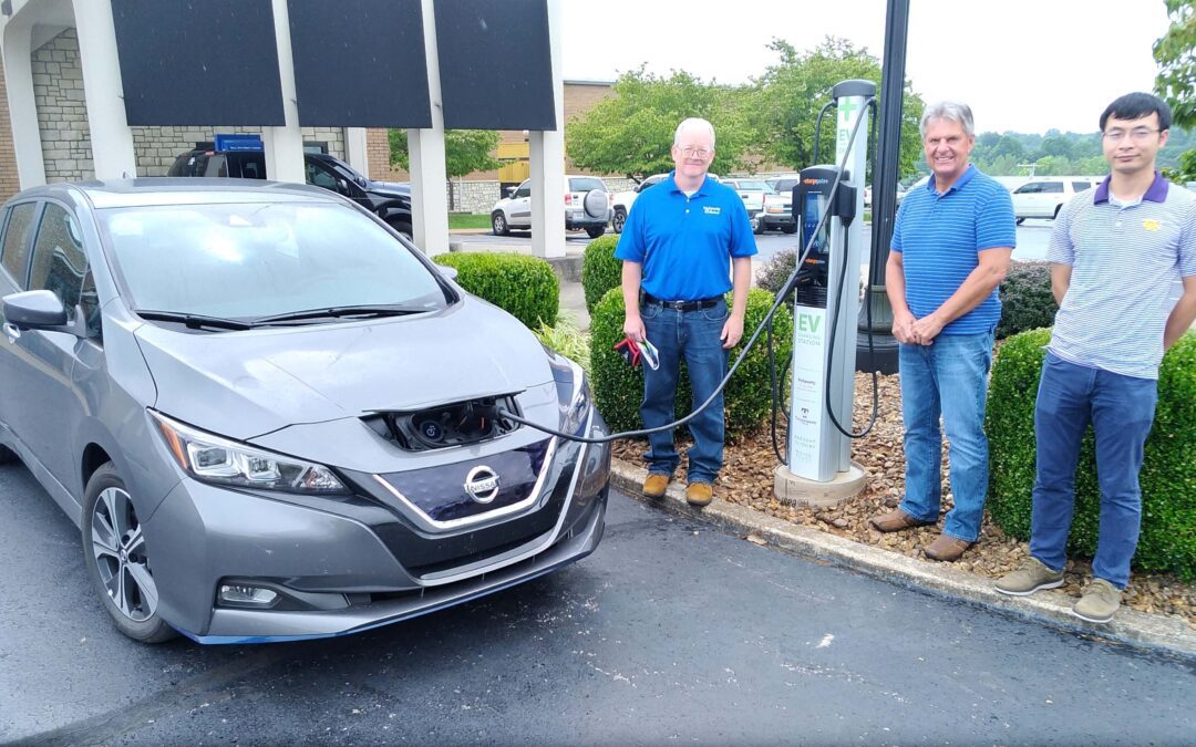 Tri county Electric Power Corporation at plug in car charger station